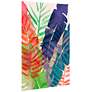 Electric Palms 1 50 3/4" High Free Floating Glass Wall Art