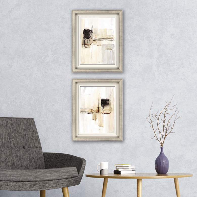 Image 1 Electrical Grid 31" High 2-Piece Framed Giclee Wall Art