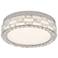Elegance 19 3/4"W Polished Nickel Crystal LED Ceiling Light