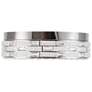 2_Elegance 19 3/4"W Polished Nickel Crystal LED Ceiling Light more views