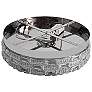 7_Elegance 19 3/4"W Polished Nickel Crystal LED Ceiling Light more views
