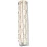 2_Elegance 23 1/2"H Polished Nickel Crystal LED Wall Sconce more views