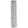 4_Elegance 23 1/2"H Polished Nickel Crystal LED Wall Sconce more views