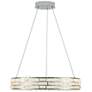 3_Elegance 23 1/2" Wide Polished Nickel Crystal LED Chandelier more views