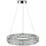 4_Elegance 23 1/2" Wide Polished Nickel Crystal LED Chandelier more views