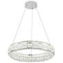 5_Elegance 23 1/2" Wide Polished Nickel Crystal LED Chandelier more views