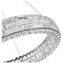7_Elegance 23 1/2" Wide Polished Nickel Crystal LED Chandelier more views