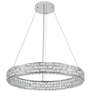 2_Elegance 30" Wide Polished Nickel Crystal LED Chandelier more views