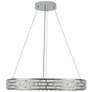 3_Elegance 30" Wide Polished Nickel Crystal LED Chandelier more views