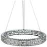 4_Elegance 30" Wide Polished Nickel Crystal LED Chandelier more views