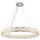 Elegance 39 1/2" Wide Polished Nickel Crystal LED Chandelier