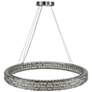 2_Elegance 39 1/2" Wide Polished Nickel Crystal LED Chandelier more views