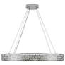 3_Elegance 39 1/2" Wide Polished Nickel Crystal LED Chandelier more views