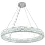 6_Elegance 39 1/2" Wide Polished Nickel Crystal LED Chandelier more views