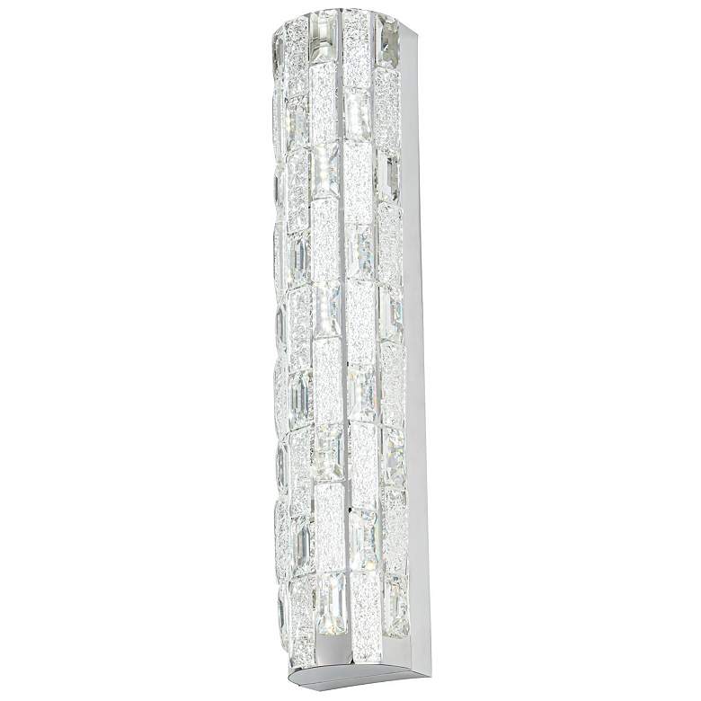 Image 3 Elegance 4.13" High Polished Nickel Wall Sconce w/ Crystal Shade more views