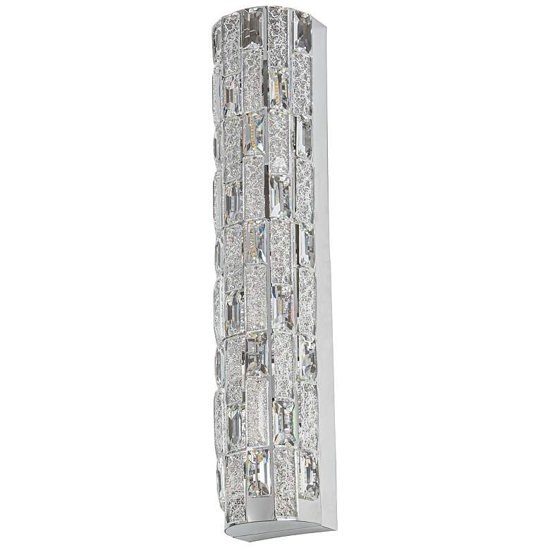 Image 4 Elegance 4.13" High Polished Nickel Wall Sconce w/ Crystal Shade more views