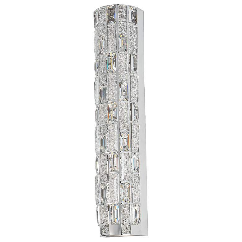 Image 5 Elegance 4.13" High Polished Nickel Wall Sconce w/ Crystal Shade more views