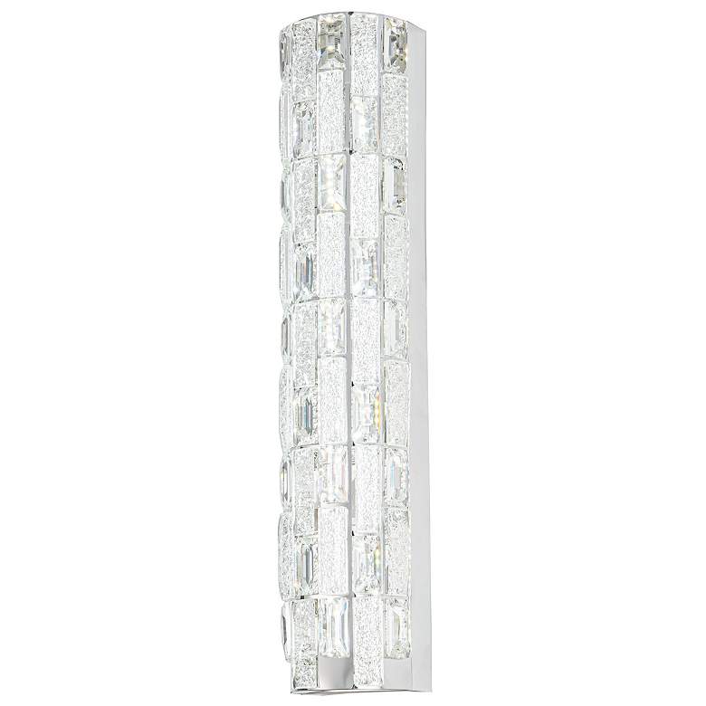 Image 6 Elegance 4.13" High Polished Nickel Wall Sconce w/ Crystal Shade more views