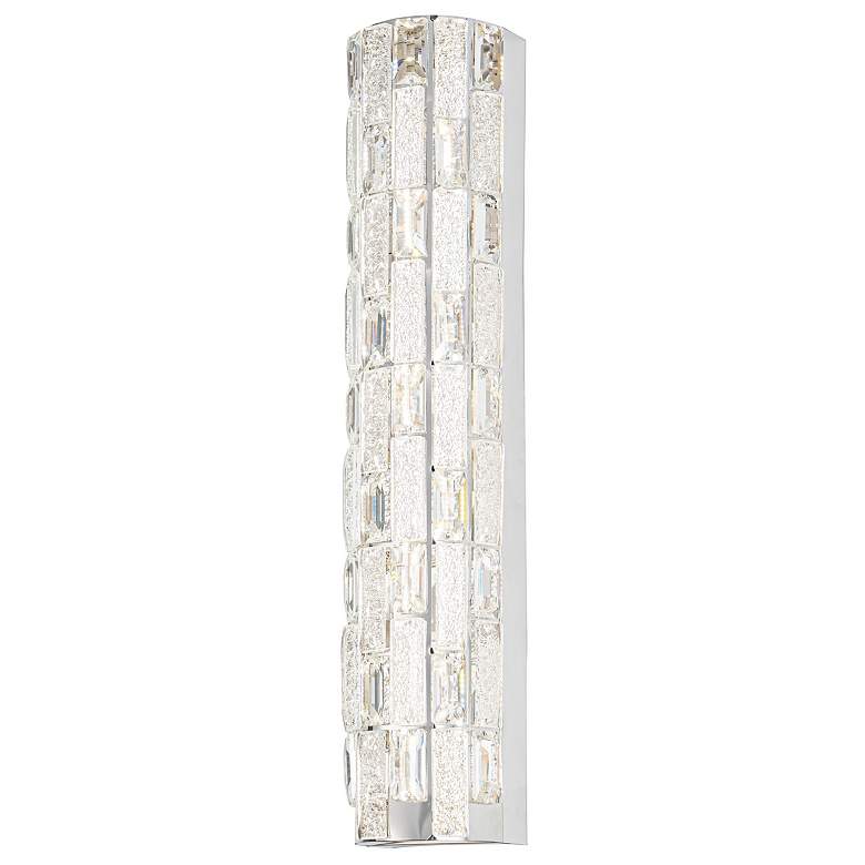 Image 7 Elegance 4.13" High Polished Nickel Wall Sconce w/ Crystal Shade more views
