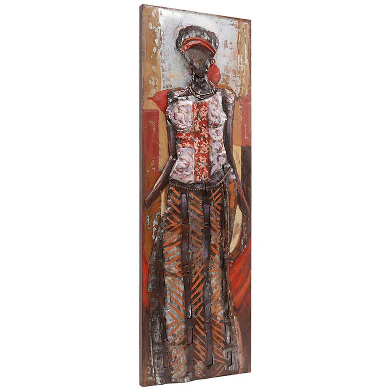 Image 6 Elegance 60" High Mixed Media Metal Dimensional Wall Art more views