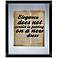 Elegance Quote 22" High Floating Picture Frame Wall Art
