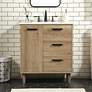 2_Elegant Baldwin 30 In. Bathroom Vanity In Natural Oak