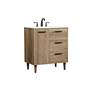 4_Elegant Baldwin 30 In. Bathroom Vanity In Natural Oak more views