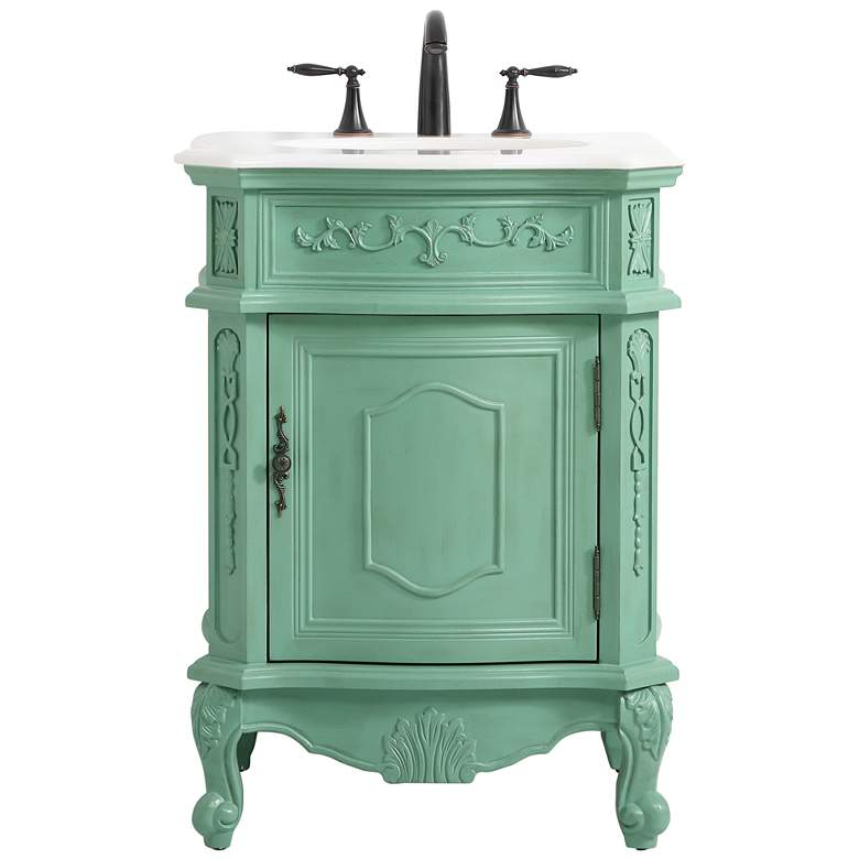 Image 1 Elegant Berkshire 24 In. Bathroom Vanity In Mint