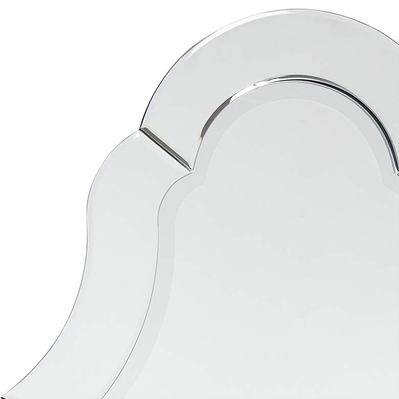Image 3 Elegant Beveled I 20" x 44" Crowned Top Wall Mirror more views