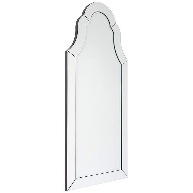 Image 4 Elegant Beveled I 20 inch x 44 inch Crowned Top Wall Mirror more views