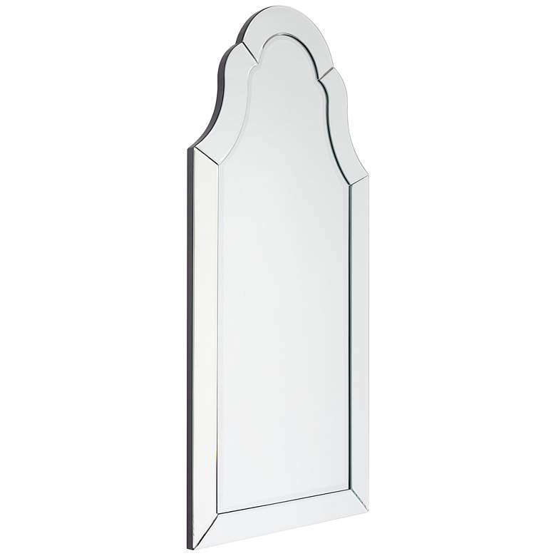 Image 4 Elegant Beveled I 20" x 44" Crowned Top Wall Mirror more views
