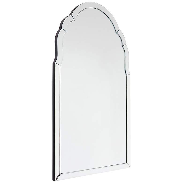 Image 5 Elegant Beveled II 24" x 40" Arched/Crowned Top Wall Mirror more views