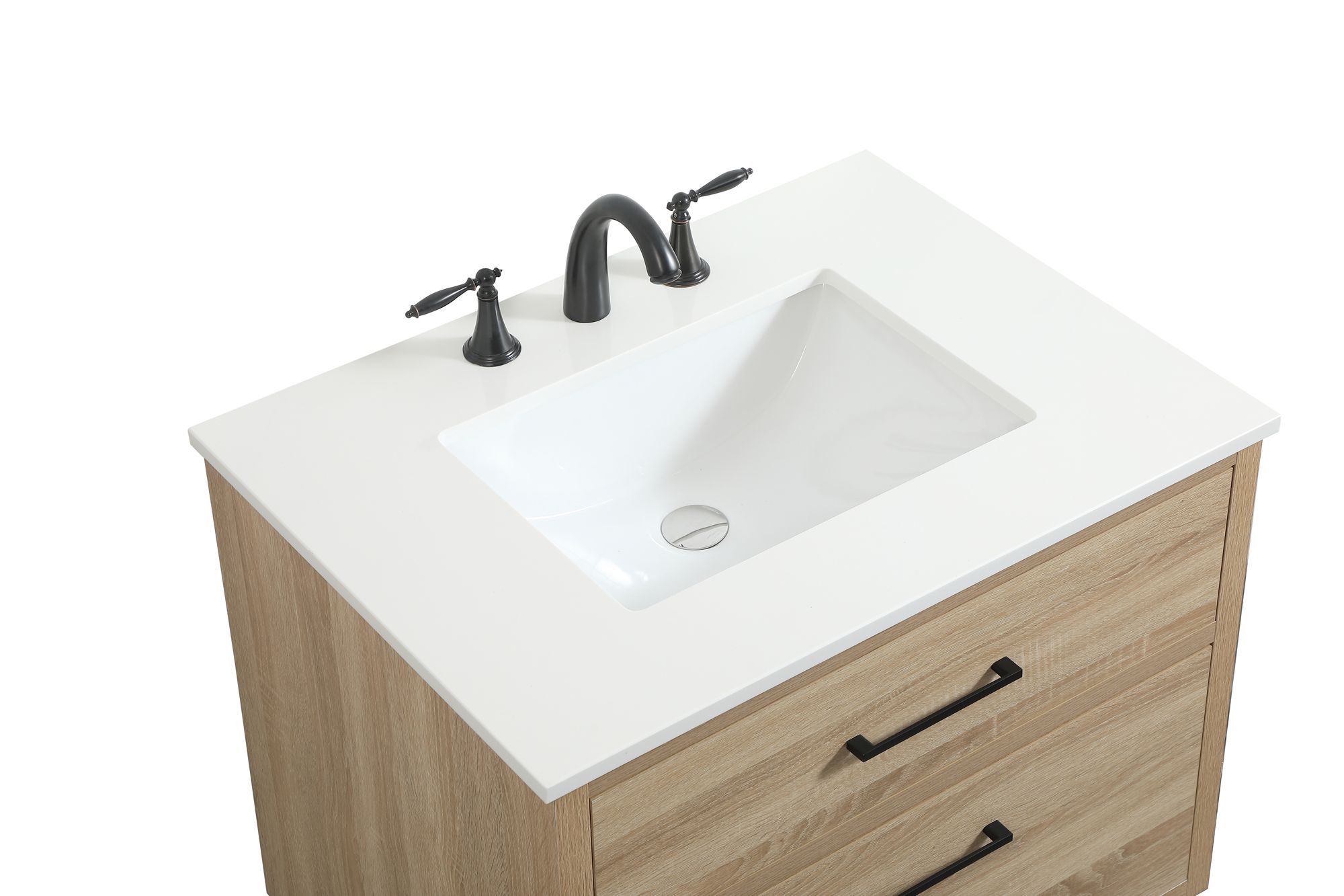 Elegant Boise 30 In. Bathroom Vanity In Mango Wood