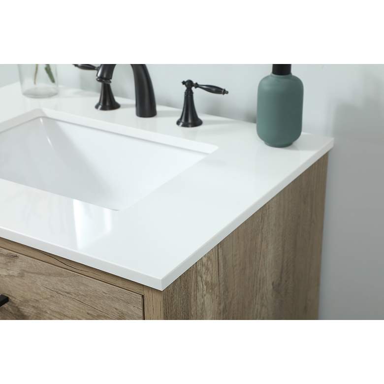 Image 6 Elegant Boise 30 In. Bathroom Vanity In Natural Oak more views