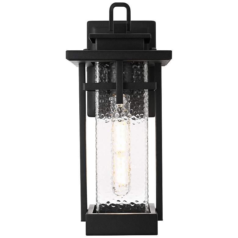 Image 1 Elegant Cambria 6 Inch Outdoor Wall Sconce in Black