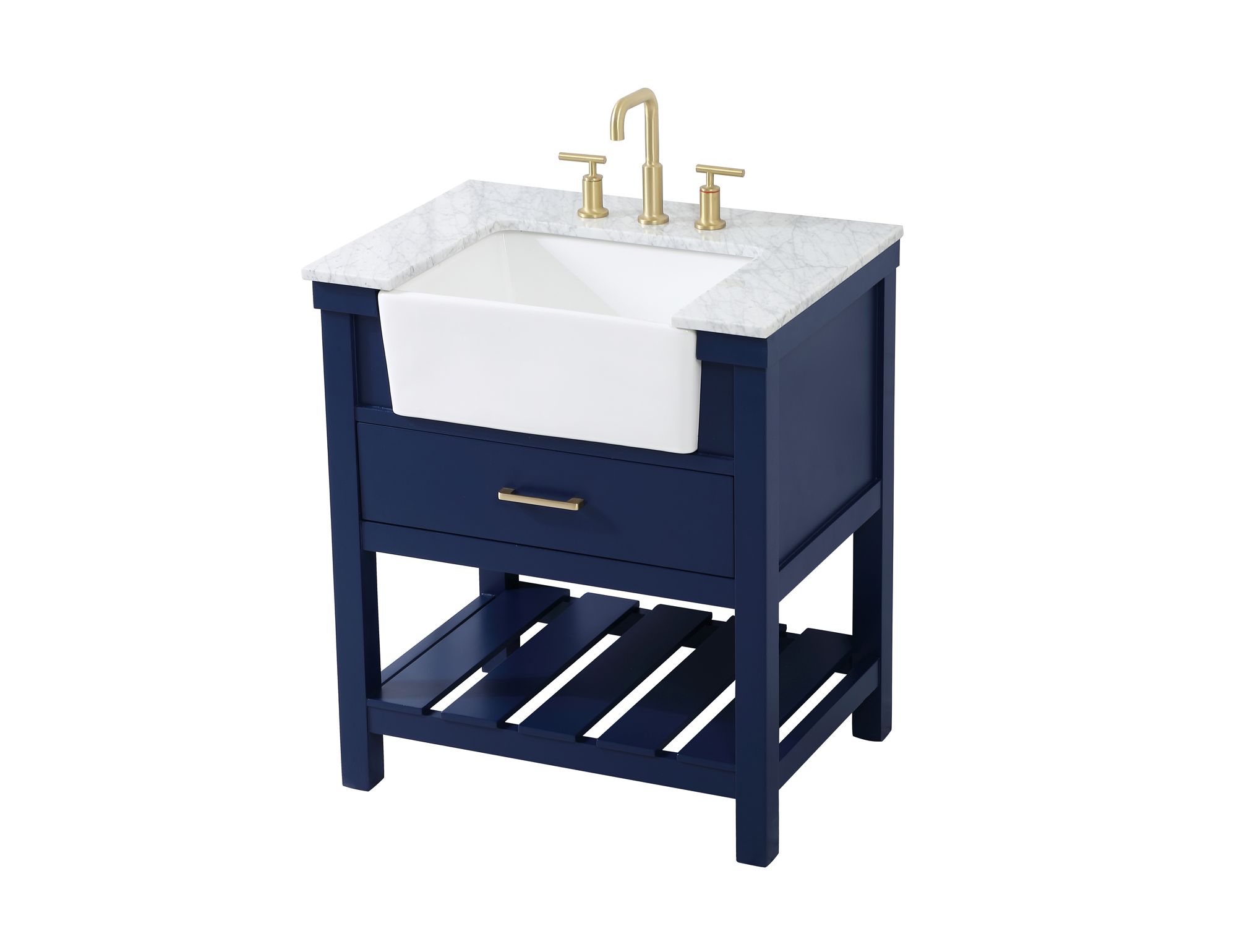 Elegant Clement 30 In. Bathroom Vanity In Blue