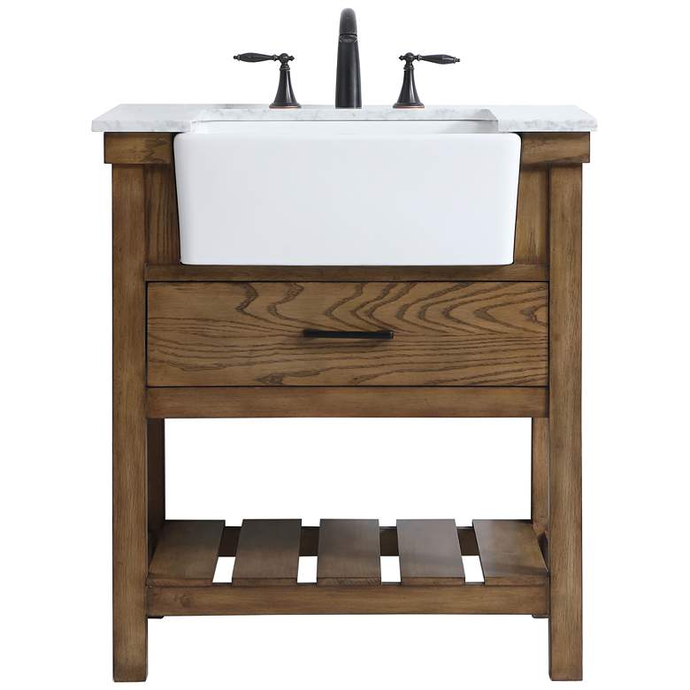 Image 1 Elegant Clement 30 In. Bathroom Vanity In Driftwood