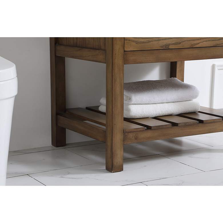 Image 7 Elegant Clement 30 In. Bathroom Vanity In Driftwood more views