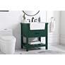 Thumbnail3 of Elegant Clement 30 In. Bathroom Vanity In Green more views