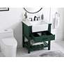 Thumbnail4 of Elegant Clement 30 In. Bathroom Vanity In Green more views