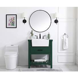Image5 of Elegant Clement 30 In. Bathroom Vanity In Green more views