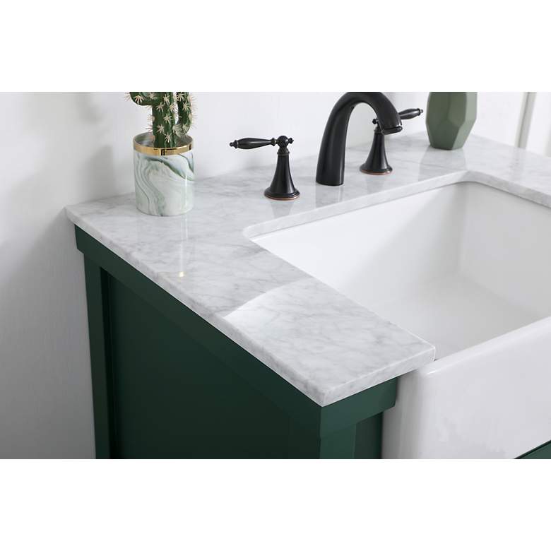 Image 6 Elegant Clement 30 In. Bathroom Vanity In Green more views