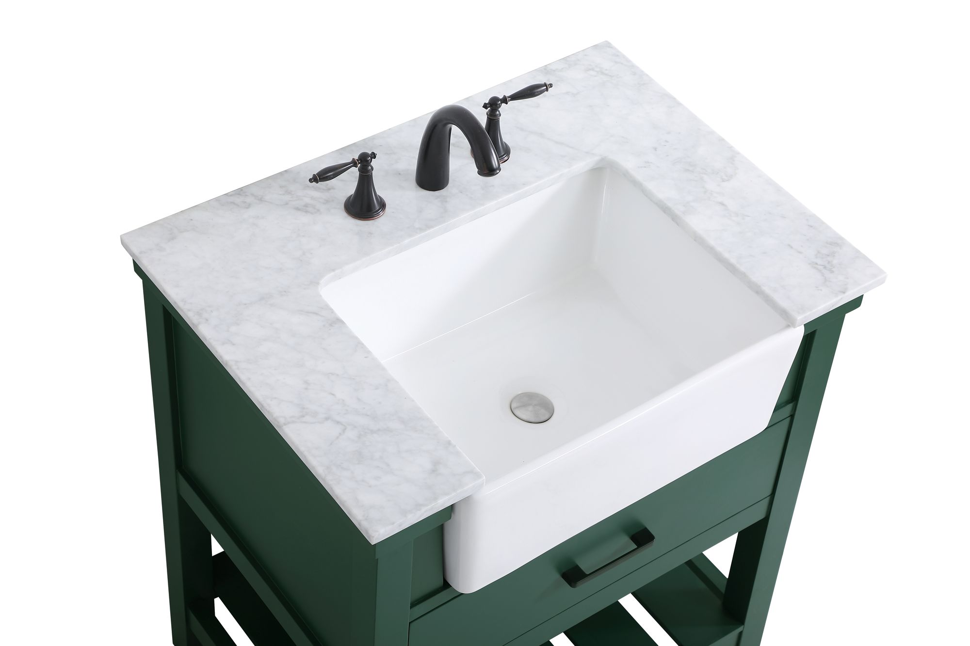 Elegant Clement 30 In. Bathroom Vanity In Green