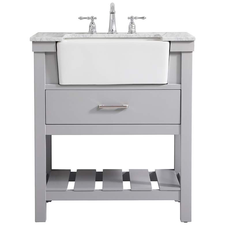 Image 1 Elegant Clement 30 In. Bathroom Vanity In Grey