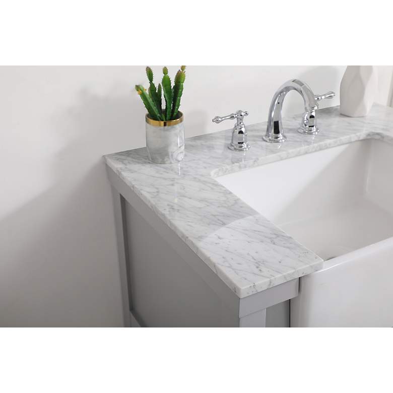 Image 6 Elegant Clement 30 In. Bathroom Vanity In Grey more views