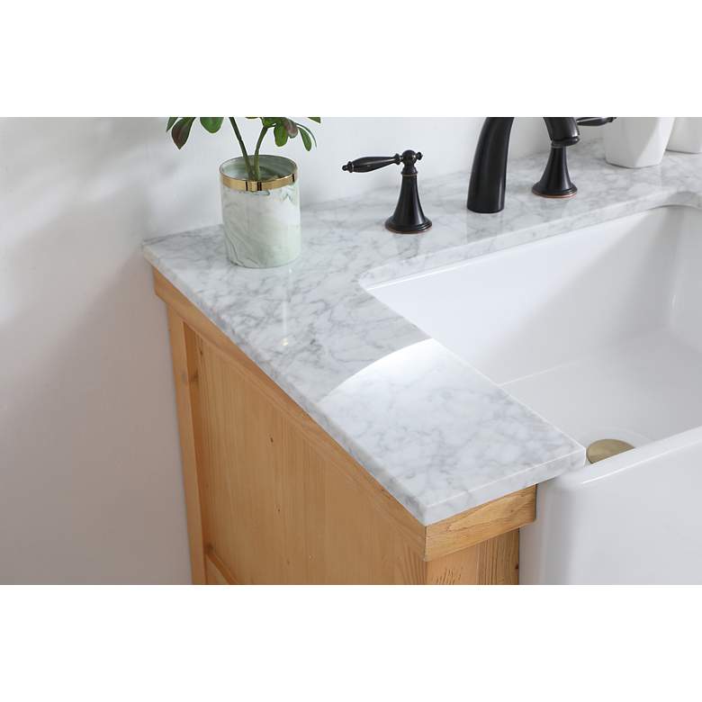 Image 6 Elegant Clement 30 In. Bathroom Vanity In Natural Wood more views