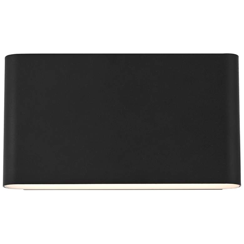 Image 1 Elegant Corbin 6 inch Outdoor Wall Sconce in Black