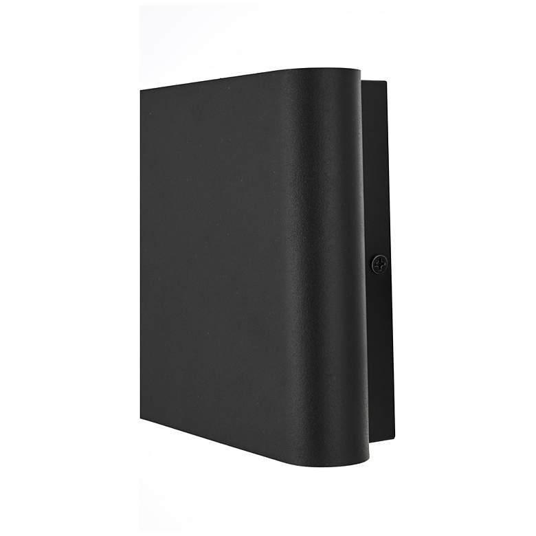 Image 5 Elegant Corbin 6 inch Outdoor Wall Sconce in Black more views