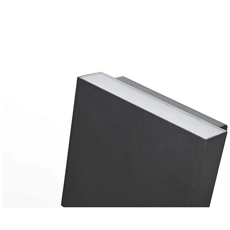 Image 4 Elegant Creed 5.5 inch Outdoor Wall Sconce in Black more views