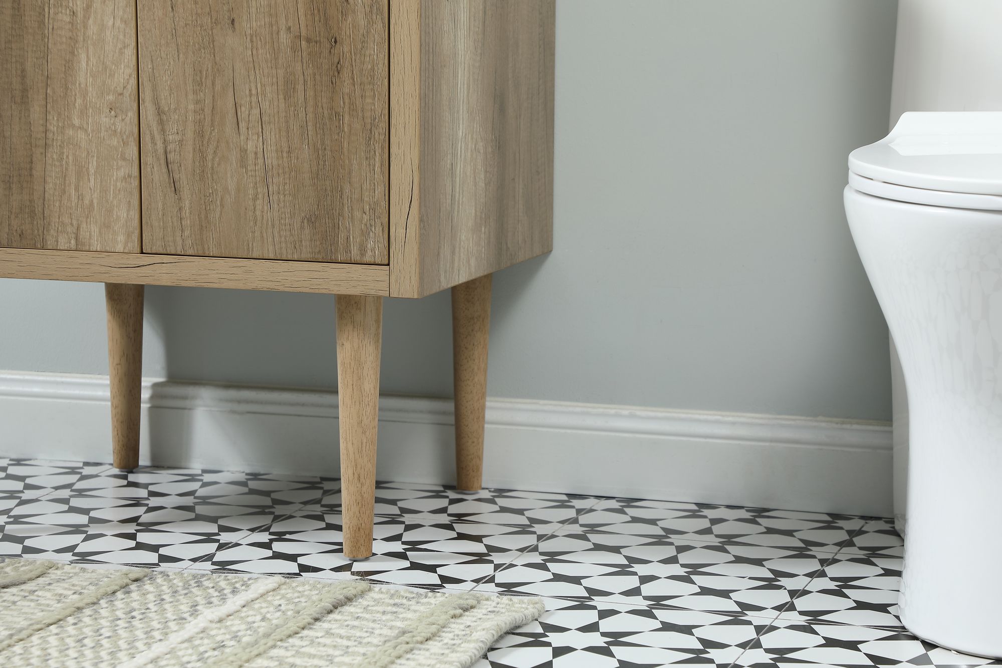 Elegant Cyrus 24 In. Bathroom Vanity In Natural Oak